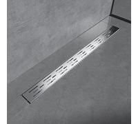 EMKE FD180BN Caniveau de Douche, Acier Inoxydable brossé, 80 cm