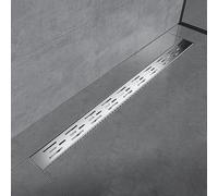EMKE FD190BN Caniveau de Douche, Acier Inoxydable brossé, 90 cm