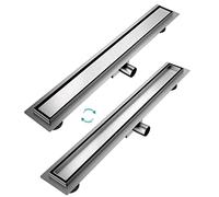 EMKE FD270BN Caniveau de Douche, Acier Inoxydable brossé, 70 cm