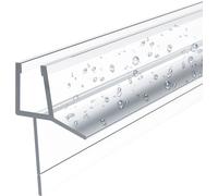 EMKE Joint de remplacement Joint d'étanchéité Pour verre de 4-6mm d'épaisseur Déflecteur d'eau 600mm Joint de douche Cabine de douche Avec lèvre d'étanchéité déchirable