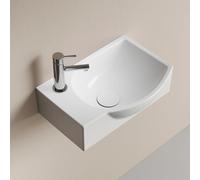EMKE Lave-Mains pour WC Étroit 40 cm,Robinet à Gauche, 405 x 280 x 140 mm