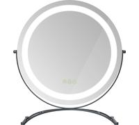 EMKE Miroir cosmétique pivotant à 360° avec éclairage LED, lumière blanche froide, neutre et chaude Hollywood Spiegel , miroir de maquillage sur pied avec Smart-Touch, luminosité réglable et fonction