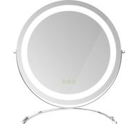 EMKE Miroir cosmétique pivotant à 360° avec éclairage LED, lumière blanche froide, neutre et chaude Hollywood Spiegel , miroir de maquillage sur pied avec Smart-Touch, luminosité réglable et fonction