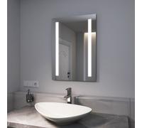 EMKE Miroir de salle de bain LED 50x70cm avec éclairage blanc froid