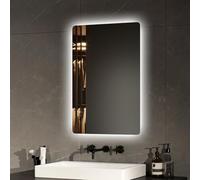 EMKE Miroir de Salle de Bain LED Rétro-éclairé 60 x 40 cm