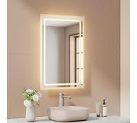 EMKE Miroir LED, 40x60 cm, 2 Températures de Couleur