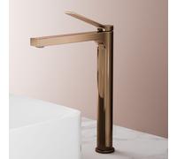 EMKE Mitigeur de lavabo, or rose, 3/8 pouce, Économie d'eau, Laiton sans plomb, Anti-corrosion, Eau chaude & froide, Suisse facile d'entretien