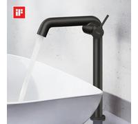 EMKE Mitigeur de lavabo "XF24" 33,2 x 22 x 7,6 cm Laiton Cartouche céramique Tube d'alimentation en acier inoxydable Installation facile Différentes couleurs