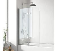 EMKE Pare de baignoire Paroi de douche pliable - 100 x 140 cm