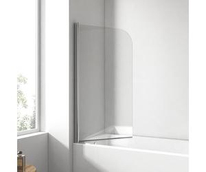 EMKE Paroi de douche pour baignoire 70 x 140 cm - Pliable - En verre de sécurité - 6 mm