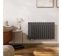EMKE Radiateur, 630x1000 mm, Radiateur Design, Radiateur Mural Horizontal à Panneau Plat, Connexion Latérale Structure Monocouche, Anthracite, 730 Watts