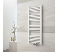 EMKE Radiateur de salle de bain Sèche-serviettes Radiateur 40x100cm Puissance 382 watts Blanc Radiateur de salle de bain Raccord central Chauffage