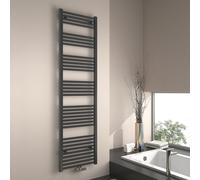 EMKE Radiateur de salle de bain Sèche-serviettes Radiateur 50x180cm 780 watts de puissance Anthracite Radiateur de salle de bain Raccord central Chauffage