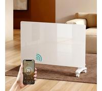 EMKE Radiateur Électrique Intelligent 2000W, 465x770x74mm，Convecteur avec Wi-Fi et Commande par Application, Chauffage Électrique Économique, Pose Murale ou sur Pied, Blanc