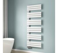 EMKE Radiateur Panneau, Sèche Serviettes à Eau Chaude 958W, Porte-Serviettes pour Le Chauffage de la Salle de Bain, Chauffe Serviettes à température constante 160 * 60 cm, Blanc