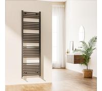 EMKE Radiateur Porte-Serviettes Gris Anthracite - Moderne - Échelle Droite - Radiateur Mural pour Salle de Bain - pour Salon et Cuisine - 1600 x 500 mm