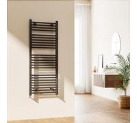 EMKE Radiateur Porte-Serviettes Gris Anthracite - Moderne - Échelle Droite - Radiateur Mural pour Salle de Bain - pour Salon et Cuisine - 1200 x 500 mm
