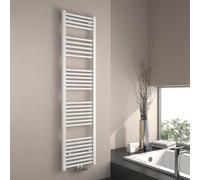 EMKE Radiateur sèche-serviettes de bain Radiateur 40x160cm 586 watts de puissance blanc Radiateur de salle de bain raccord central Chauffage