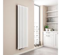 EMKE Radiateur vertical Design Panneau de chauffage 1600x540mm Blanc Plat Double couche Raccord central Chauffage, 1739W