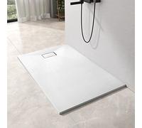 EMKE Receveur de douche plat 120 x 90 cm antidérapant en SMC découpable, blanc