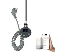 EMKE Résistance Chauffante WiFi 1200W pour Radiateur et Sèche-Serviettes - Thermostat Intelligent avec 4 Modes (Confort, Éco, Boost, Antigel), Anthracite,830x69x62mm