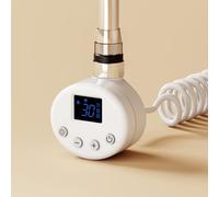 EMKE Résistance Chauffante WiFi 900W pour Radiateur et Sèche-Serviettes - Thermostat Intelligent avec 4 Modes (Confort, Éco, Boost, Antigel), Blanc,830x69x62mm