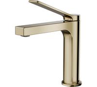 EMKE Robinet de salle de bain champagne-or 195x173x46mm, laiton, cartouche céramique, robinet de salle de bain, mitigeur de lavabo, mitigeur de lavabo
