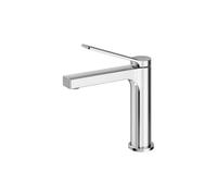 EMKE Robinet de Salle de Bain Chromé, Mitigeur Lavabo en Laiton Massif, Cartouche Céramique, Installation Facile, Économiseur d’Eau, 195x173x46 mm