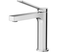 EMKE Robinet de salle de bain chromé 195x173x46mm, laiton, cartouche céramique, robinet de salle de bain, mitigeur de lavabo, mitigeur de lavabo