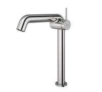 EMKE Robinet de salle de bain chromé, mitigeur monocommande en laiton, cartouche céramique, 332 x 220 x 76 mm, robinet salle de bain installation facile, économie d'eau, robinet de lavabo.