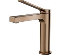 EMKE Robinet de salle de bain or rose 195x173x46mm, laiton, cartouche céramique, robinet de salle de bain, mitigeur de lavabo, mitigeur de lavabo