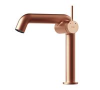 EMKE Robinet de Salle de Bain Or Rose, Mitigeur Monocommande en Laiton, Cartouche Céramique, 222 x 200 x 76 mm, Installation Facile, Économie d'Eau，Robinet de Lavabo