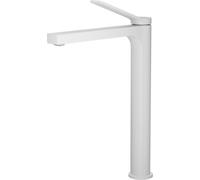 EMKE Robinet salle de bain blanc mat 335x233x46mm, laiton, cartouche céramique, robinet salle de bain, mitigeur lavabo, mitigeur lavabo