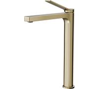 EMKE Robinet salle de bain or champagne 335x233x46mm, laiton, cartouche céramique, robinet salle de bain, mitigeur lavabo, mitigeur lavabo