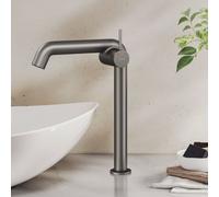 EMKE Robinetterie de lavabo design suisse G3 8 économisant l'eau protégée contre la corrosion sans plomb chaud froid 332x220x76mm facile d'entretien anthracite mat