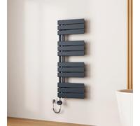 EMKE Seche Serviette Electrique 104x40 cm, Anthracite 400W,Porte-Serviettes Chauffant avec WiFi Thermostat, Chauffe Serviette Salle de Bain, Sèche Serviette électrique