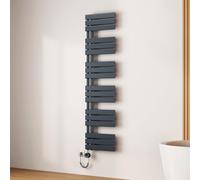 EMKE Seche Serviette Electrique 160x40 cm, Porte-Serviettes Chauffant avec WiFi Thermostat, Chauffe Serviette Salle de Bain Anthracite 400W,Sèche Serviette électrique