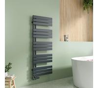 EMKE Sèche Serviettes à Eau Chaude 695 W, 132 x 50 cm, Anthracite