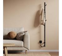 EMKE Sèche-Serviettes Électrique, Noir,Thermostat Intelligent WiFi, Chauffe-Serviettes Électrique, Barre Unique, 150 cm de Hauteur