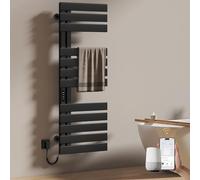 EMKE Sèche-serviettes électrique pour salle de bain, 500 x 1300 mm, radiateur à serviettes électrique à économie d'énergie, sèche-serviettes, sèche-serviettes, électrique pour Alexa et Google Home et