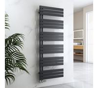 EMKE Séchoir à serviettes Radiateur de salle de bains Radiateur à panneaux Raccord latéral Montage mural Eau chaude 1599 x 600 mm Anthracite
