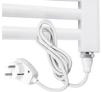 EMKE Thermoplongeur 900W Cartouche chauffante pour radiateur de salle de bain Elément chauffant en acier inoxydable Eléments chauffants pour radiateurs avec fiche et interrupteur