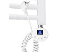 EMKE Thermoplongeur avec thermostat et écran LCD 900W, cartouche chauffante pour radiateur de salle de bain Elément chauffant en acier inoxydable Chauffages radiateurs