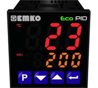 Emko ecoPID.4.6.1R.S.0 Régulateur de température Pt100, J, K, R, S, T, L -199 à +999 °C Relais 5 A, SSR (L x l x H) 90 x 48 x 48