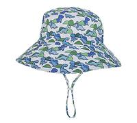 Emlivi Chapeau de soleil unisexe pour bébé - Chapeau de pêche - Chapeau de plage - Chapeau d'étoile - Pour fille et garçon - Protection UV UPF 50+ - 3 mois à 8 ans, Dinosaures, 44-46
