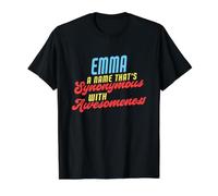Emma Awesome Dire Un nom drôle T-Shirt Graphique avec Valeur