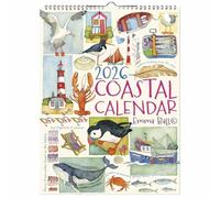 Emma Ball Calendrier 2026 côtier britannique - Planificateur mural A3 2026-2027 - Planificateur mensuel - Calendrier familial pour la maison ou le bureau - Organiseur avec notes et belles œuvres d'art