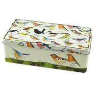 Emma Ball Eric Heyman Boîte de rangement Motif oiseaux britanniques 23,4 x 12,4 cm