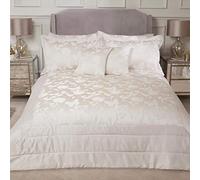 Emma Barclay Butterfly Meadow Parure de lit et taies d'oreiller en Jacquard tissé, Polyester, crème, to Fit Double/King