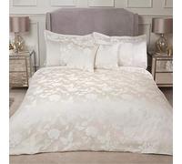 Emma Barclay Butterfly Meadow Parure de lit Jacquard avec Housse de Couette Crème Super King Size